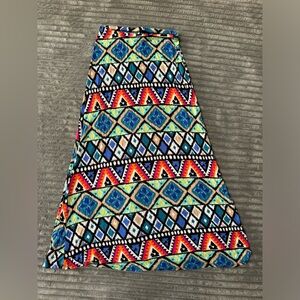 Long colourful skirt